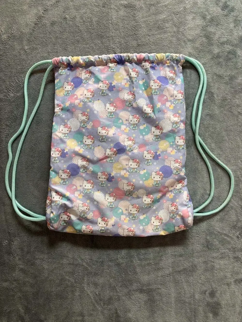 Ju-Ju-Be x Hello Kitty Kimono Print Grab and Go Drawstring Backpack